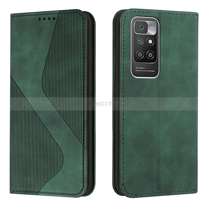 Funda de Cuero Cartera con Soporte Carcasa H03X para Xiaomi Redmi 10 (2022)