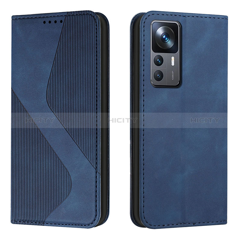 Funda de Cuero Cartera con Soporte Carcasa H03X para Xiaomi Redmi K50 Ultra 5G Azul