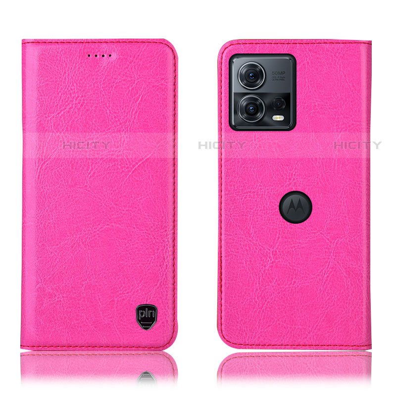 Funda de Cuero Cartera con Soporte Carcasa H04P para Motorola Moto Edge 30 Fusion 5G