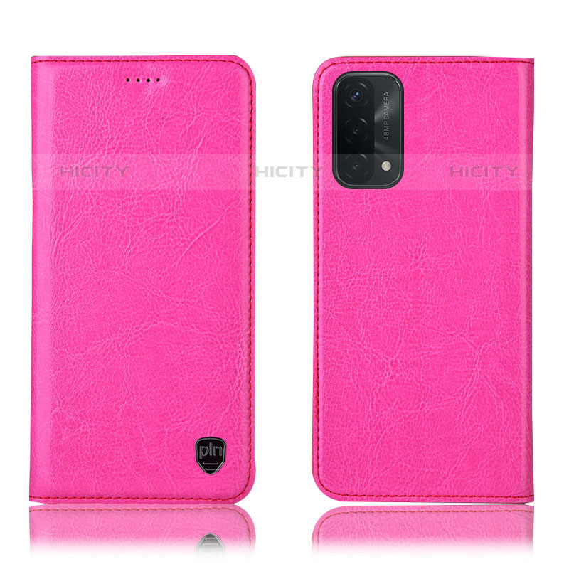 Funda de Cuero Cartera con Soporte Carcasa H04P para Oppo A93 5G