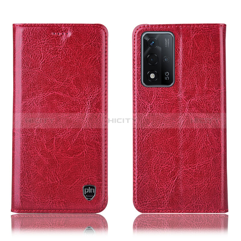 Funda de Cuero Cartera con Soporte Carcasa H04P para Oppo A93s 5G