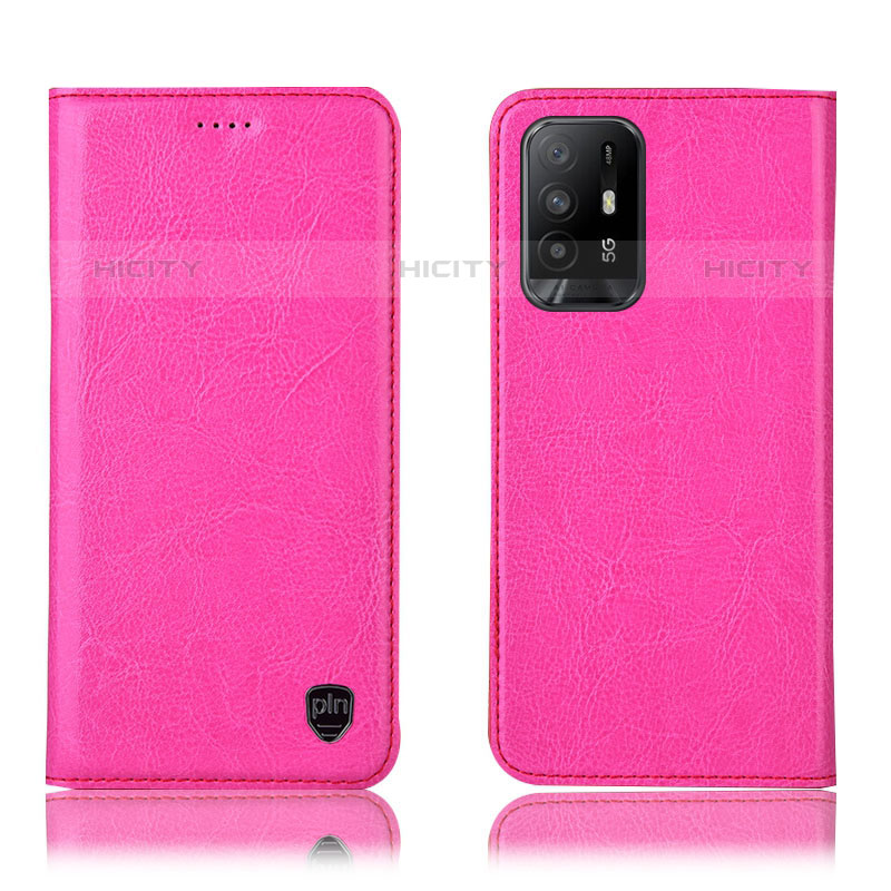 Funda de Cuero Cartera con Soporte Carcasa H04P para Oppo A95 5G