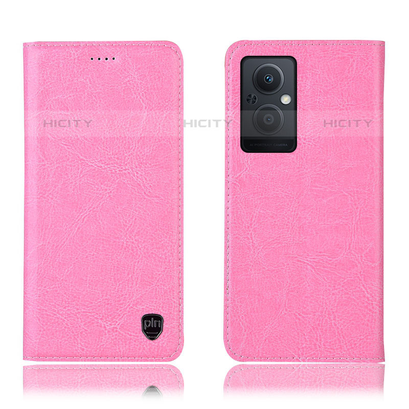 Funda de Cuero Cartera con Soporte Carcasa H04P para Oppo F21s Pro 5G