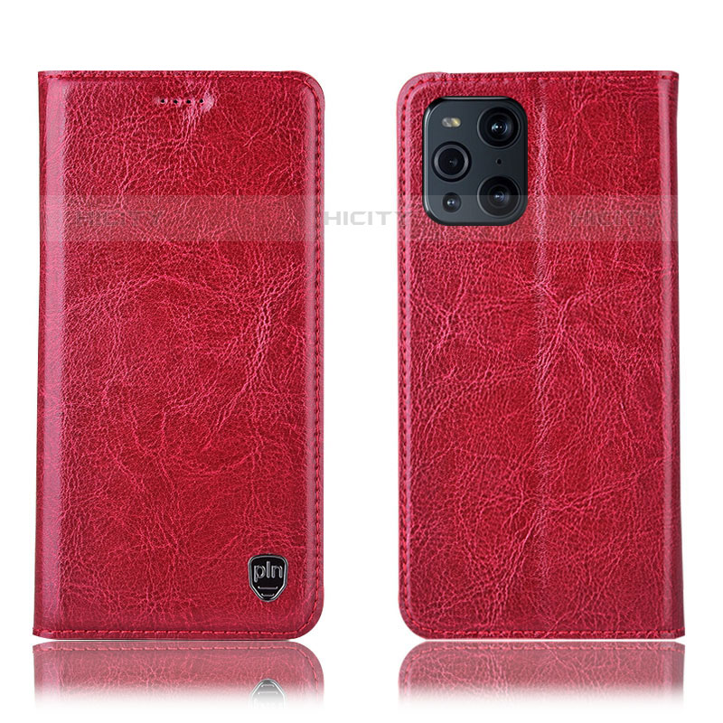 Funda de Cuero Cartera con Soporte Carcasa H04P para Oppo Find X3 Pro 5G