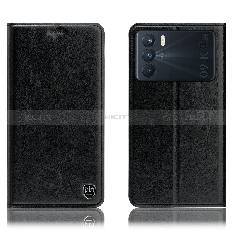 Funda de Cuero Cartera con Soporte Carcasa H04P para Oppo K9 Pro 5G Negro