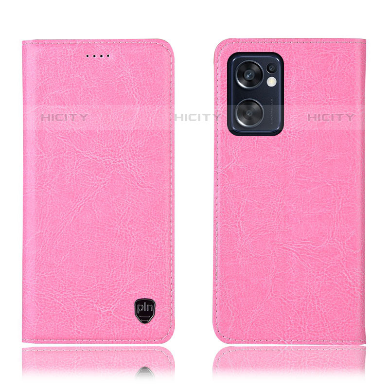 Funda de Cuero Cartera con Soporte Carcasa H04P para Oppo Reno7 SE 5G