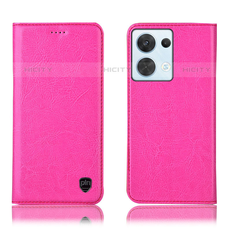 Funda de Cuero Cartera con Soporte Carcasa H04P para Oppo Reno9 Pro 5G