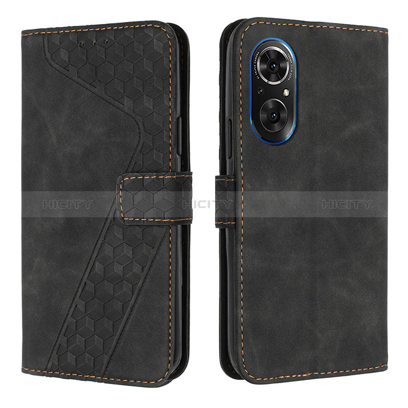 Funda de Cuero Cartera con Soporte Carcasa H04X para Huawei Honor 50 SE 5G Negro