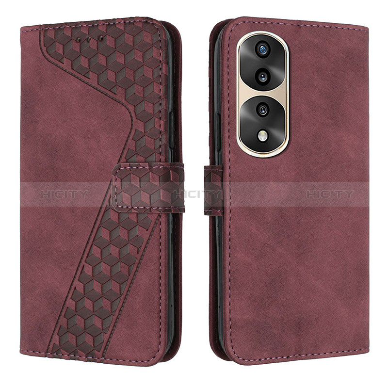 Funda de Cuero Cartera con Soporte Carcasa H04X para Huawei Honor 70 Pro+ Plus 5G