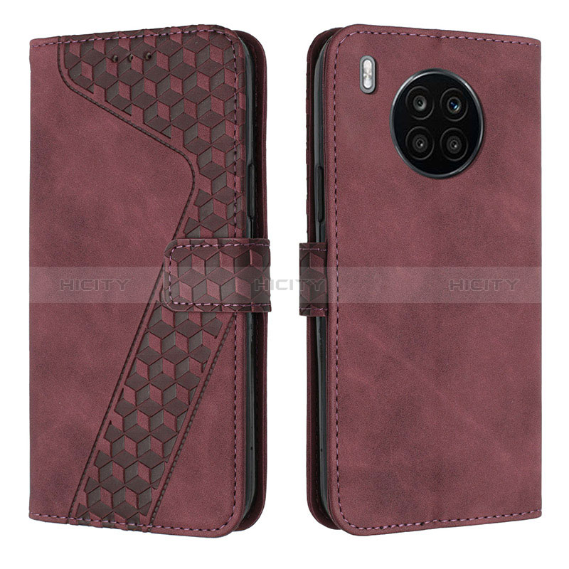 Funda de Cuero Cartera con Soporte Carcasa H04X para Huawei Nova 8i