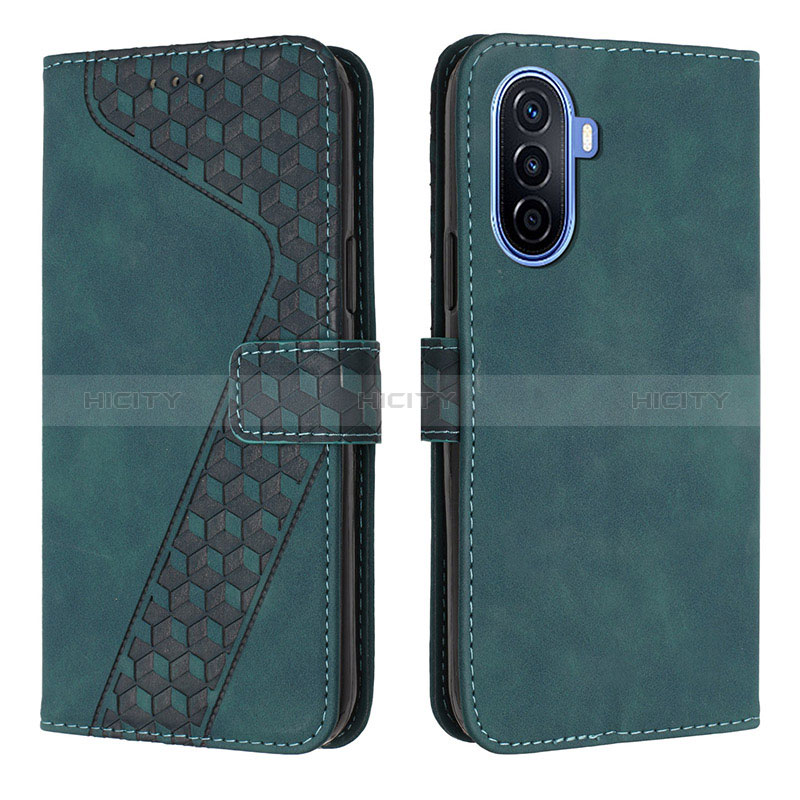 Funda de Cuero Cartera con Soporte Carcasa H04X para Huawei Nova Y70