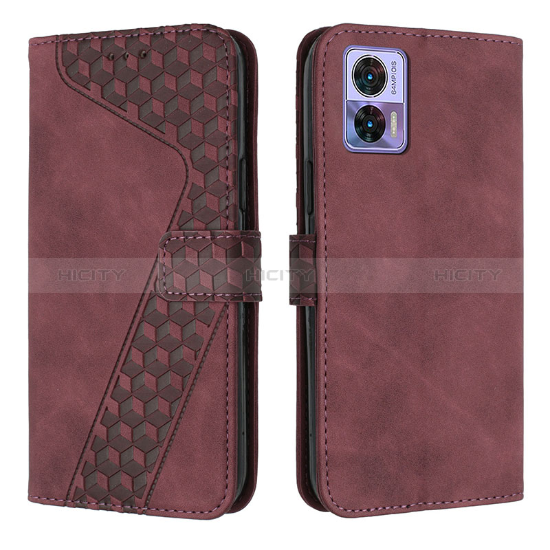 Funda de Cuero Cartera con Soporte Carcasa H04X para Motorola Moto Edge 30 Lite 5G