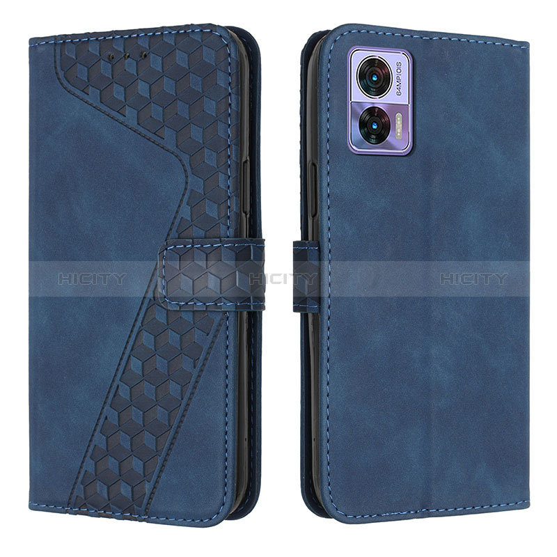 Funda de Cuero Cartera con Soporte Carcasa H04X para Motorola Moto Edge 30 Lite 5G