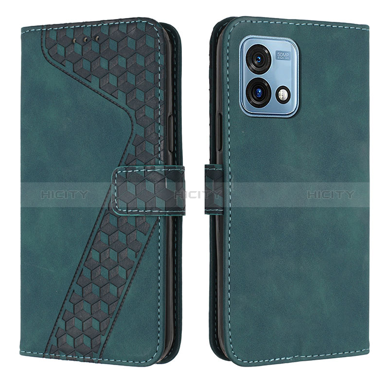 Funda de Cuero Cartera con Soporte Carcasa H04X para Motorola Moto G Stylus (2023) 4G Verde