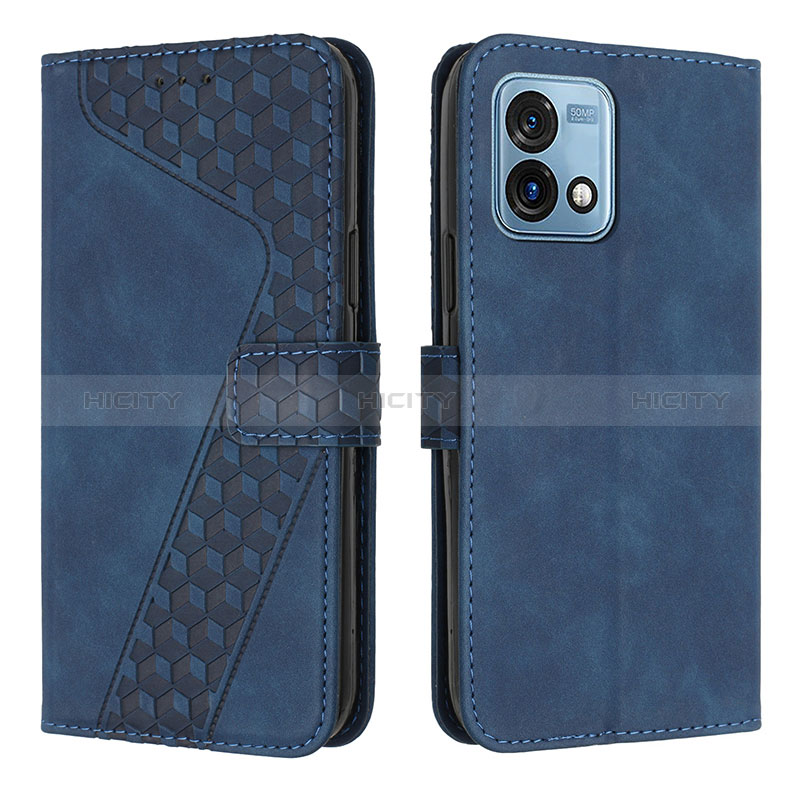 Funda de Cuero Cartera con Soporte Carcasa H04X para Motorola Moto G Stylus (2023) 5G Azul