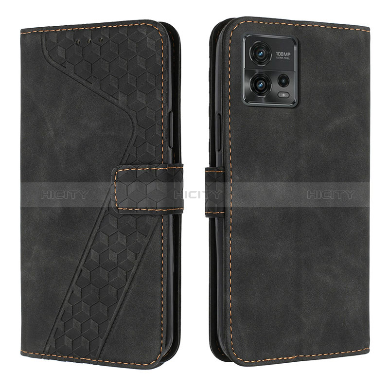 Funda de Cuero Cartera con Soporte Carcasa H04X para Motorola Moto G72