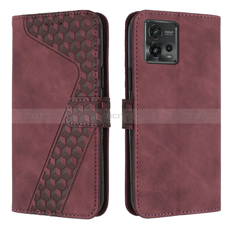 Funda de Cuero Cartera con Soporte Carcasa H04X para Motorola Moto G72