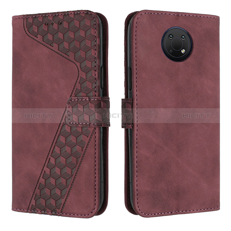 Funda de Cuero Cartera con Soporte Carcasa H04X para Nokia G10