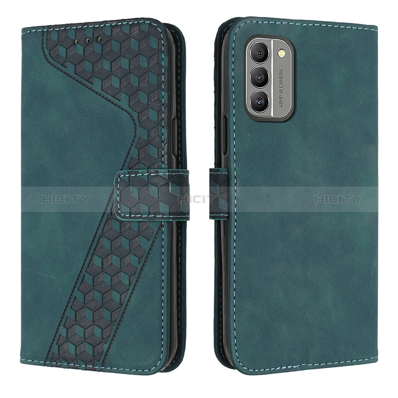 Funda de Cuero Cartera con Soporte Carcasa H04X para Nokia G400 5G Verde