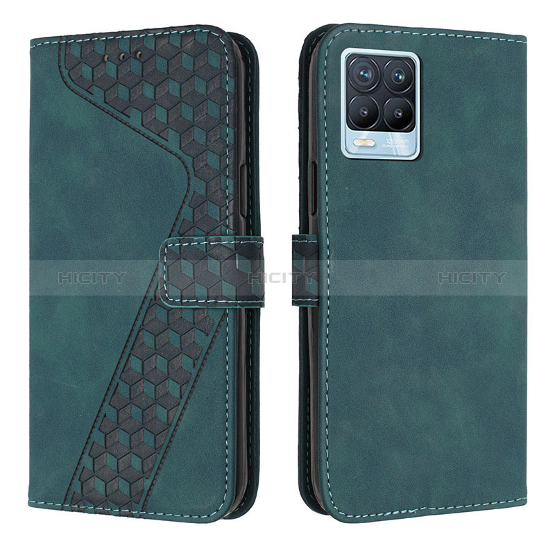 Funda de Cuero Cartera con Soporte Carcasa H04X para Realme 8 Pro