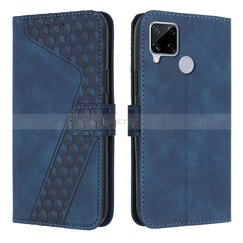 Funda de Cuero Cartera con Soporte Carcasa H04X para Realme C25