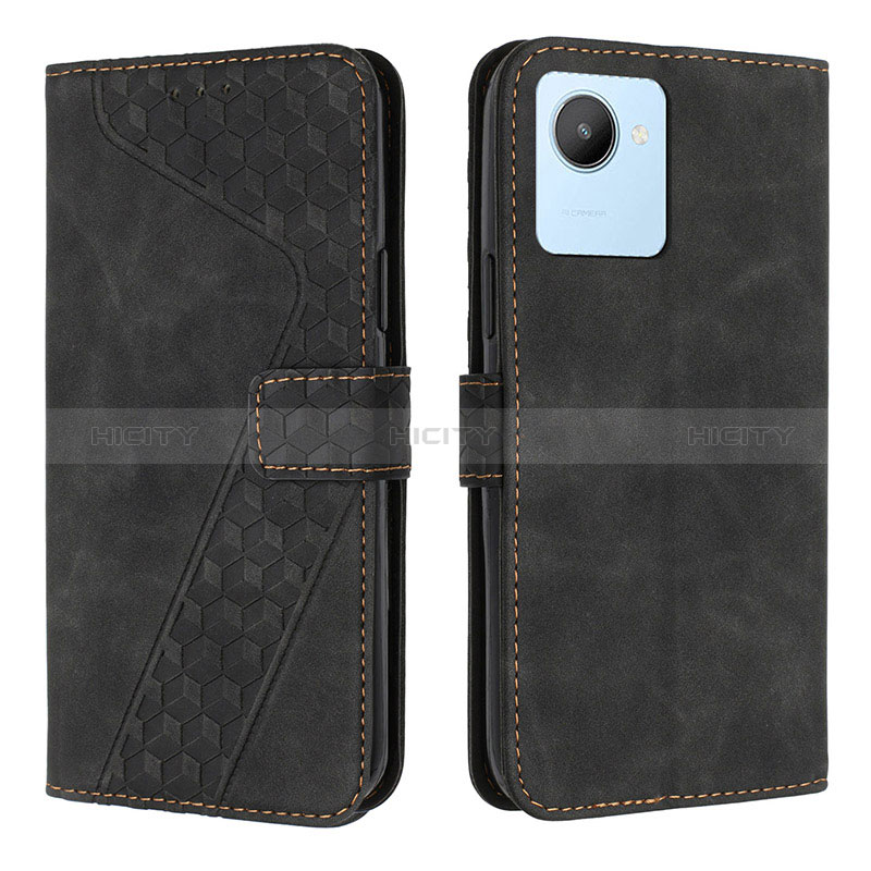 Funda de Cuero Cartera con Soporte Carcasa H04X para Realme C30s