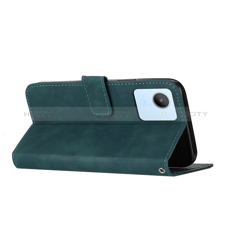 Funda de Cuero Cartera con Soporte Carcasa H04X para Realme C30s