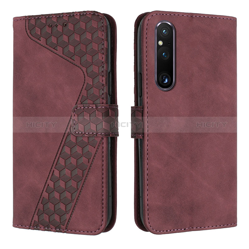 Funda de Cuero Cartera con Soporte Carcasa H04X para Sony Xperia 1 V