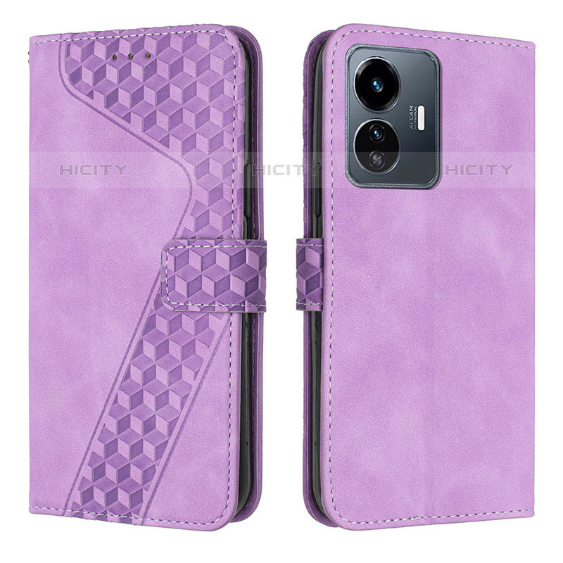 Funda de Cuero Cartera con Soporte Carcasa H04X para Vivo iQOO Z6 Lite 5G