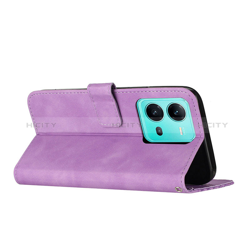 Funda de Cuero Cartera con Soporte Carcasa H04X para Vivo V25 5G