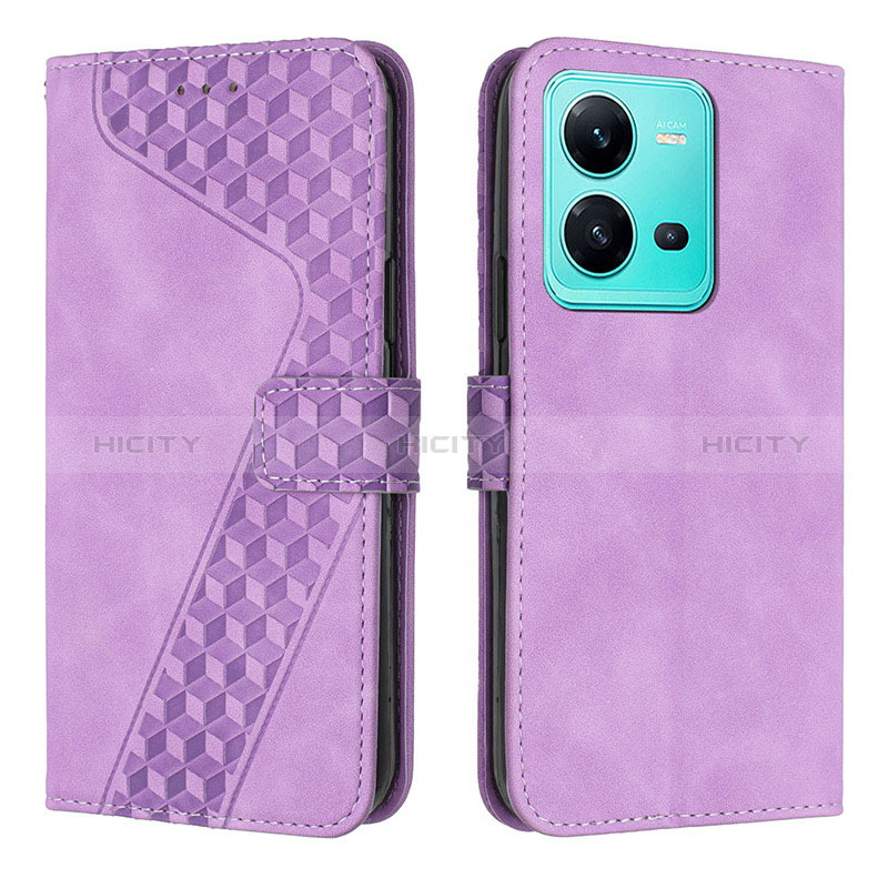 Funda de Cuero Cartera con Soporte Carcasa H04X para Vivo V25e