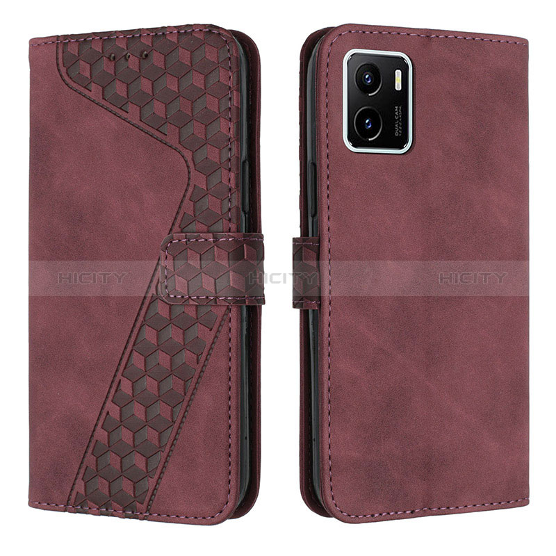 Funda de Cuero Cartera con Soporte Carcasa H04X para Vivo Y01