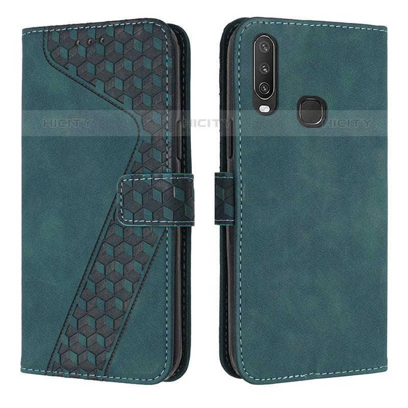 Funda de Cuero Cartera con Soporte Carcasa H04X para Vivo Y12