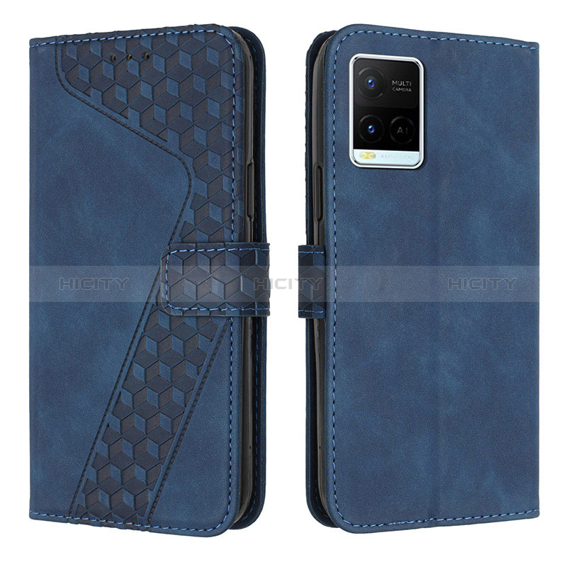 Funda de Cuero Cartera con Soporte Carcasa H04X para Vivo Y21