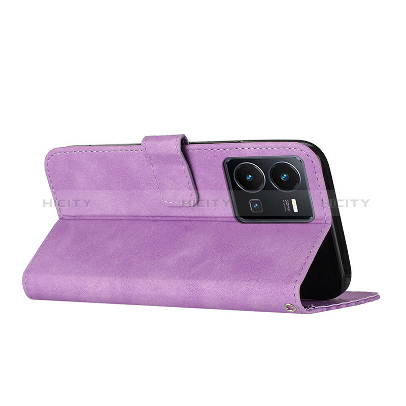 Funda de Cuero Cartera con Soporte Carcasa H04X para Vivo Y35 4G