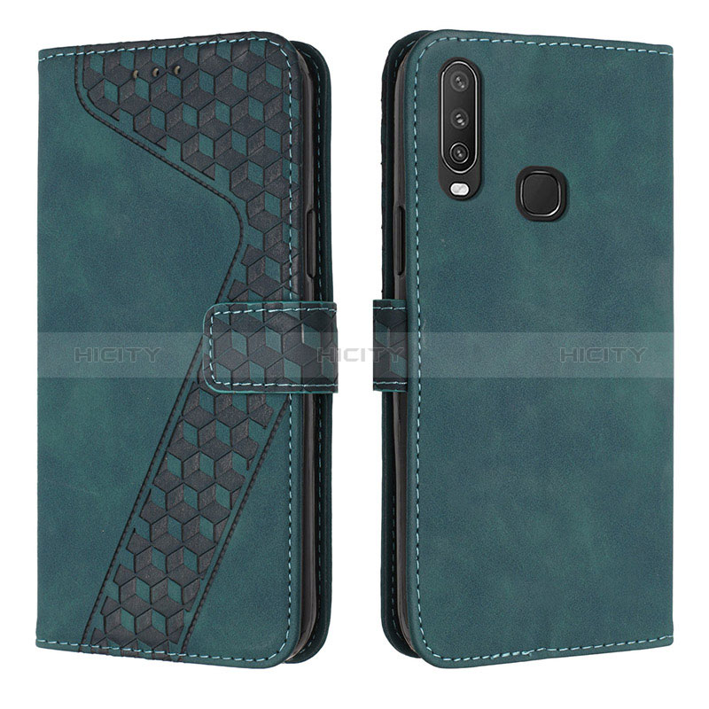 Funda de Cuero Cartera con Soporte Carcasa H04X para Vivo Y3s