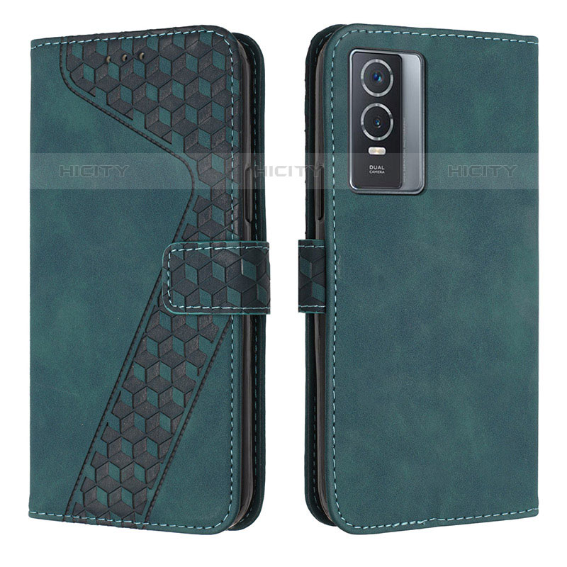 Funda de Cuero Cartera con Soporte Carcasa H04X para Vivo Y74s 5G