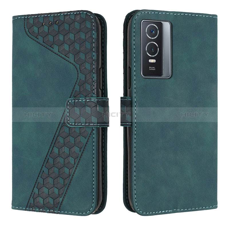 Funda de Cuero Cartera con Soporte Carcasa H04X para Vivo Y76s 5G