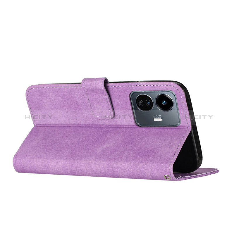 Funda de Cuero Cartera con Soporte Carcasa H04X para Vivo Y77e 5G