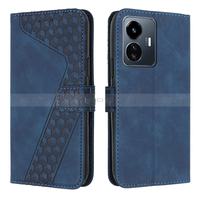 Funda de Cuero Cartera con Soporte Carcasa H04X para Vivo Y77e 5G