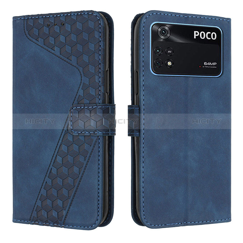 Funda de Cuero Cartera con Soporte Carcasa H04X para Xiaomi Poco M4 Pro 4G