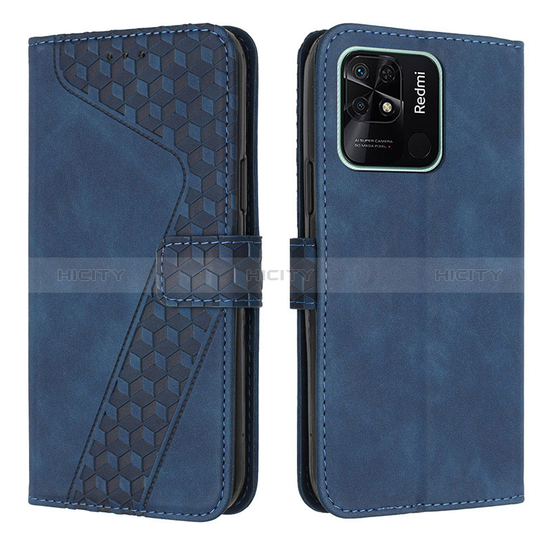 Funda de Cuero Cartera con Soporte Carcasa H04X para Xiaomi Redmi 10 India