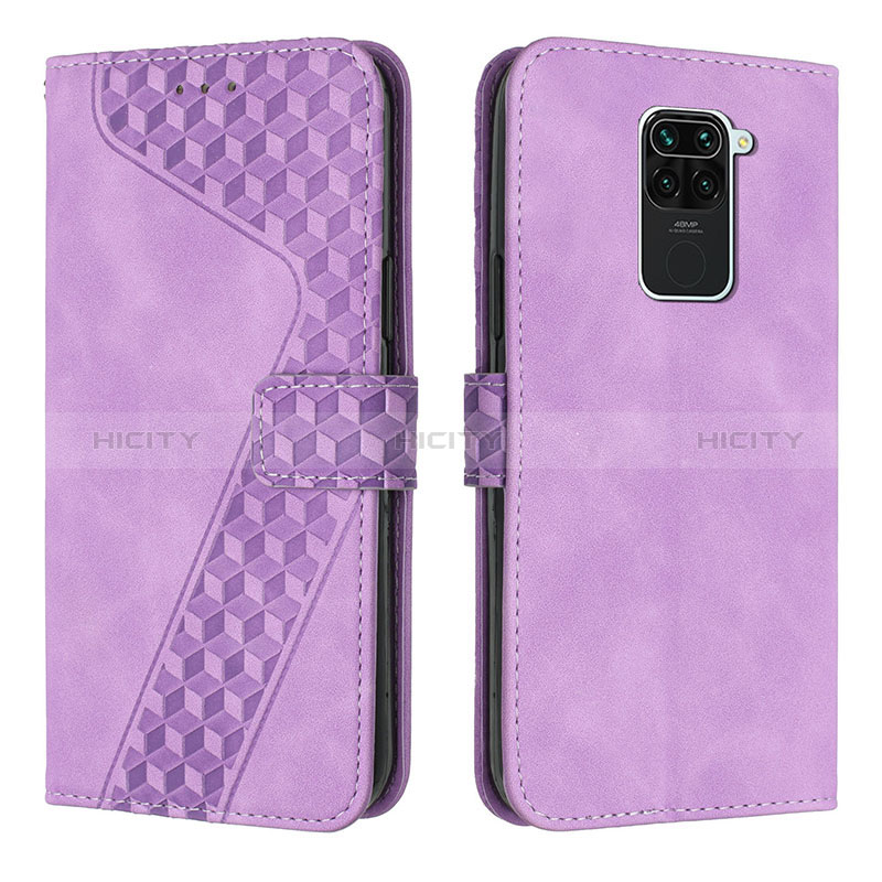 Funda de Cuero Cartera con Soporte Carcasa H04X para Xiaomi Redmi 10X 4G Morado