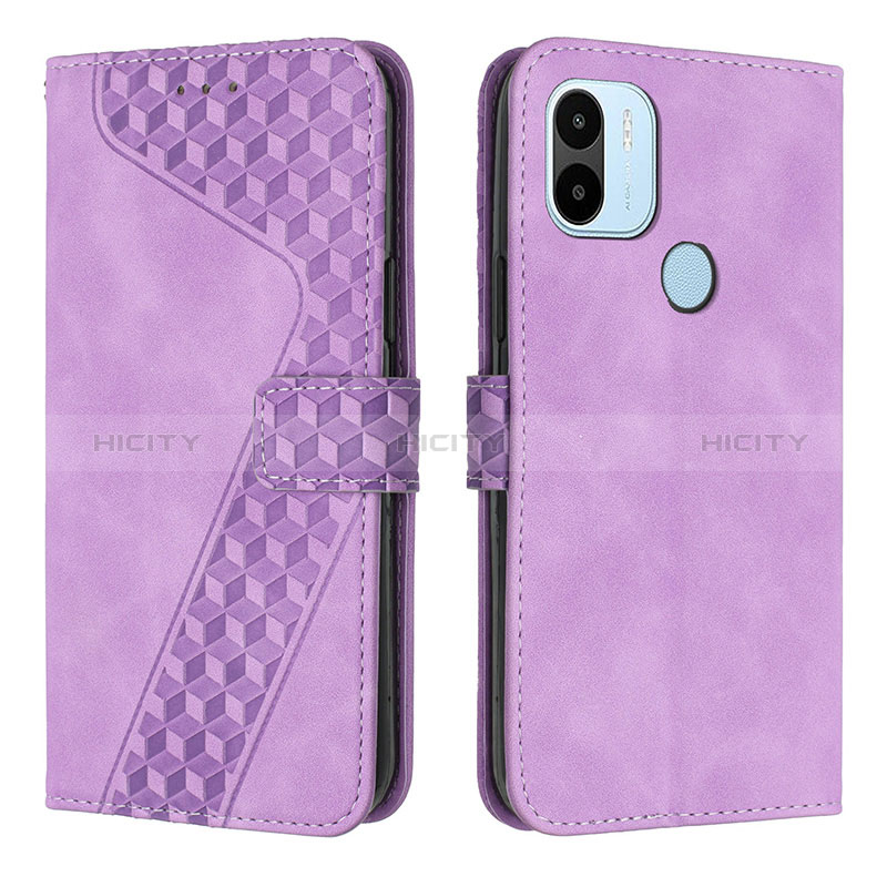 Funda de Cuero Cartera con Soporte Carcasa H04X para Xiaomi Redmi A1 Plus Morado