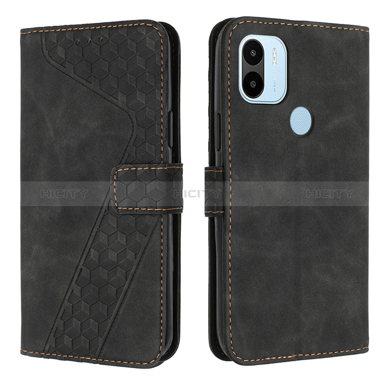 Funda de Cuero Cartera con Soporte Carcasa H04X para Xiaomi Redmi A1 Plus Negro