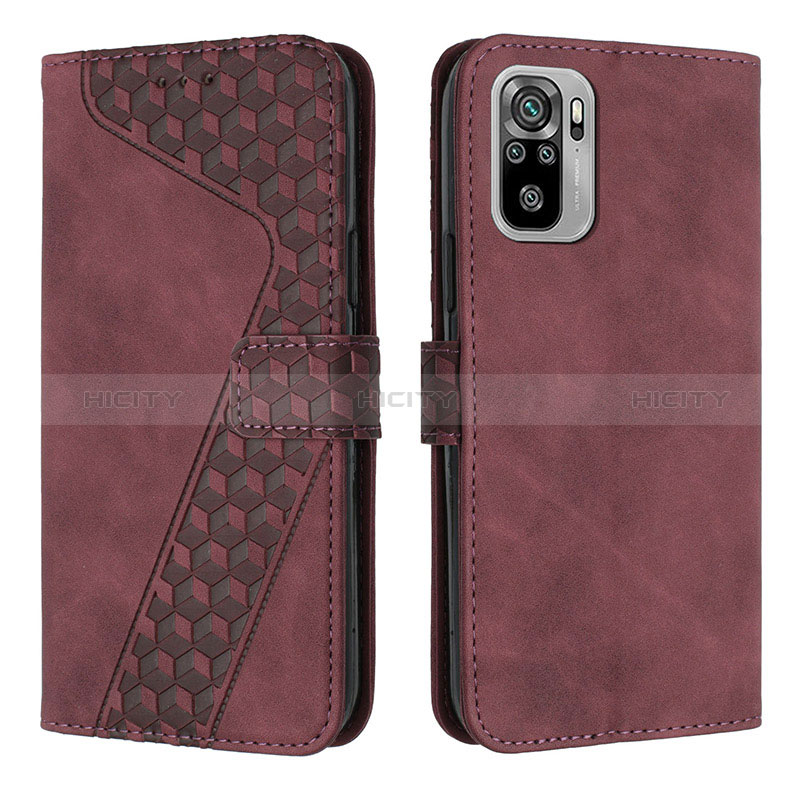 Funda de Cuero Cartera con Soporte Carcasa H04X para Xiaomi Redmi Note 10 4G