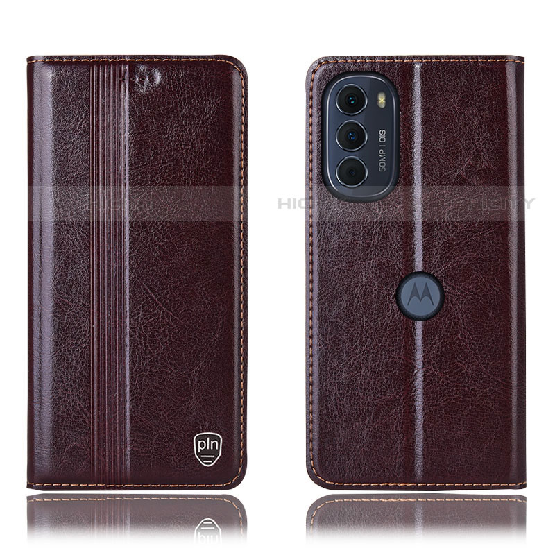 Funda de Cuero Cartera con Soporte Carcasa H05P para Motorola Moto Edge (2022) 5G