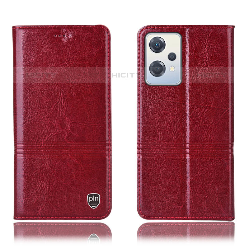 Funda de Cuero Cartera con Soporte Carcasa H05P para OnePlus Nord CE 2 Lite 5G Rojo