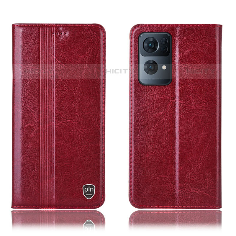 Funda de Cuero Cartera con Soporte Carcasa H05P para Oppo Reno7 Pro 5G