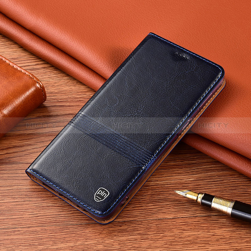 Funda de Cuero Cartera con Soporte Carcasa H05P para Xiaomi Redmi 10X 4G Azul